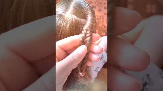 Красивая прическа. Рыбий хвост.