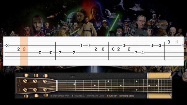 Star Wars - Main Theme (Opening) - Guitar tutorial (TAB) смотреть онлайн
