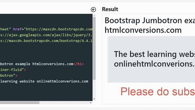 Bootstrap jumbotron | HTMLConversions.com смотреть онлайн