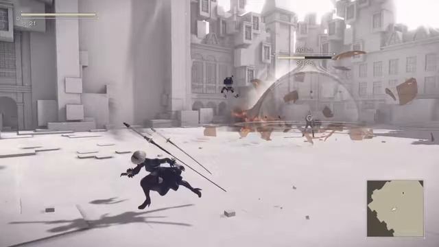NieR:Automata 8th boss fight adam very hard смотреть онлайн