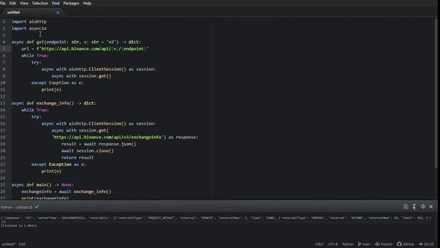 Coding a REST Request Function Wrapper for Binance API Using Python смотреть онлайн