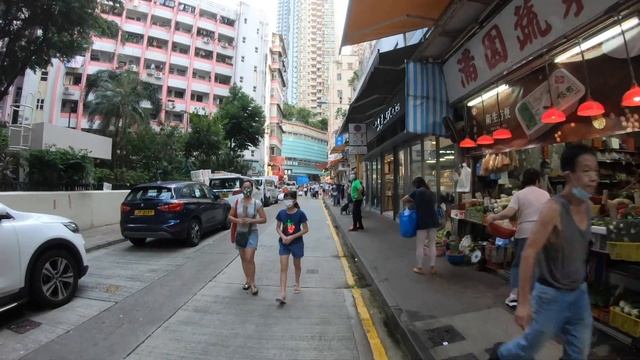 【4K】Residential Area in Wan Chai. Hong Kong China Walk Tour | 中國 香港 灣仔 居民生活區域 街拍 2021 смотреть онлайн