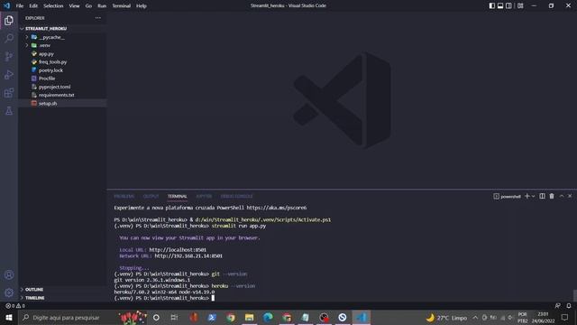Como hospedar um APP feito com STREAMLIT e PYTHON no HEROKU!! смотреть онлайн