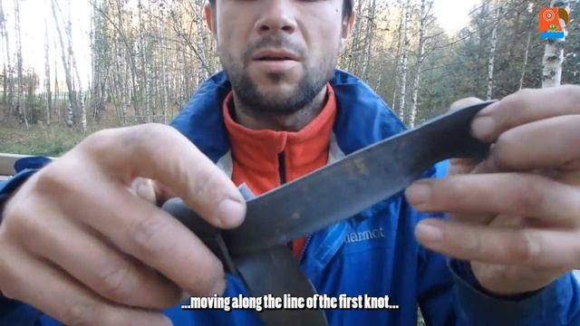 Строительство катамарана из ПЭТ кег - Встречный узел / Catamaran Construction - Water Knot