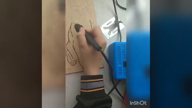 Выжегаем овчарку . Уроки выжигания #1 смотреть онлайн