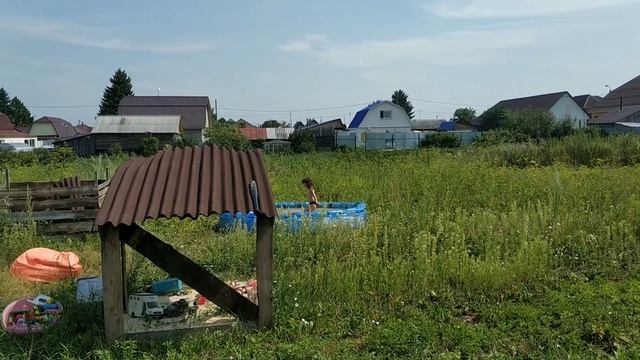 Жизнь в деревне. Баня из газоблока на пену. Жара. смотреть онлайн