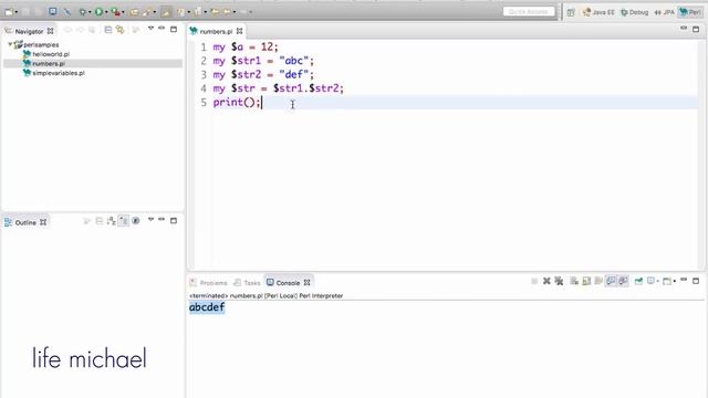 The Concatenation Operator in Perl смотреть онлайн