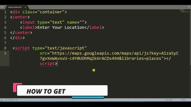How To Make Address Autocomplete Input 4k | Google Place Api | All In One Code смотреть онлайн