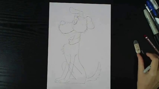 Как нарисовать щенка