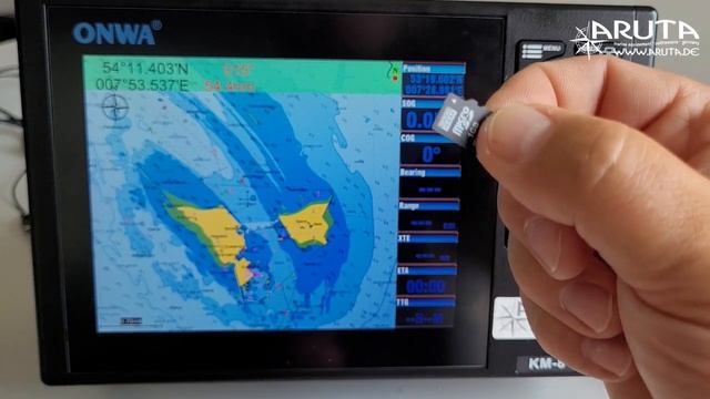 ONWA KM-8 chartplotter supports K-Charts Navionics and C-Map MAX charts www.aruta.de смотреть онлайн
