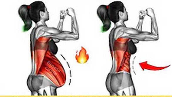 Лучшие упражнения для уменьшения жира на животе 30-минутная тренировка. смотреть онлайн