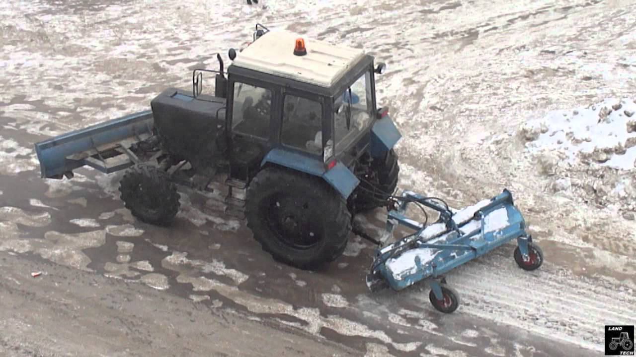 Minsk Tractor MTZ-82 Milling /// МТЗ-82 фрезеровка льда.