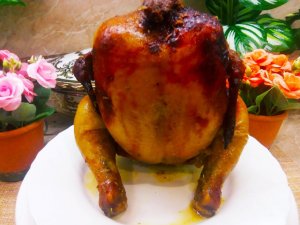 Курица на банке в духовке. Наташина Кухня.