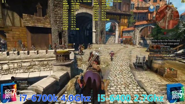 i7-6700k vs i5-6400 | GTX 970 OC | The Witcher 3 Wild Hunt | Maxed Out | 1920 x 1080 смотреть онлайн