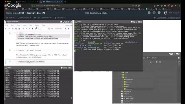 ROS Developers LIVE-Class #45: How To Use ROS1 With ROS2 (with ROS1Bridge)