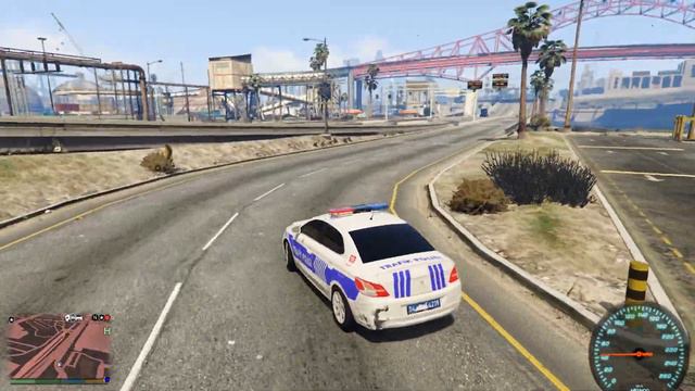 GTA 5 TRAFİK POLİSİ MODU -PEUGEOT 301- SÜRÜCÜ KÖPRÜDEN ATLADI !-LSPDFR #39 смотреть онлайн