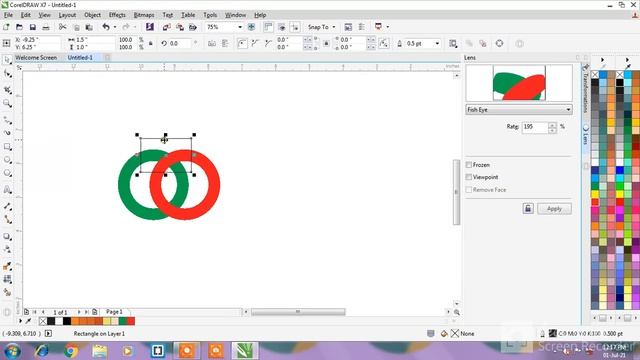 ring,olympic ring in corel draw,shaping in corel draw смотреть онлайн