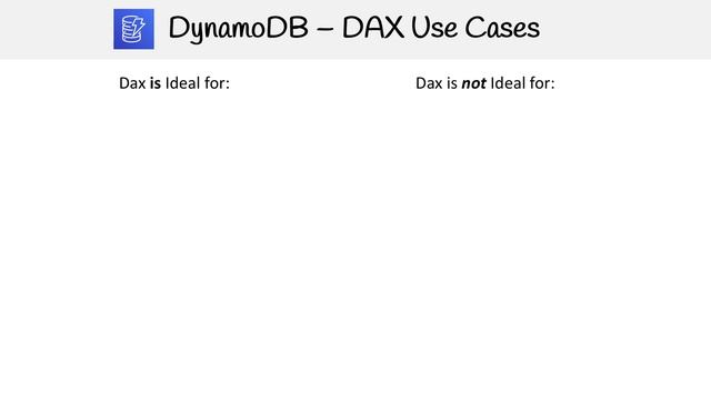 DynamoDB — DAX смотреть онлайн