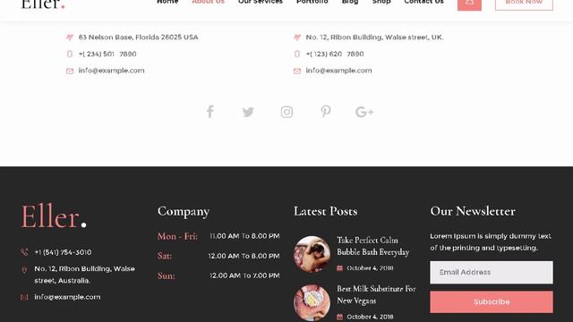 Eller - Elegant Spa & Wellness WordPress Theme | Themeforest Templates смотреть онлайн
