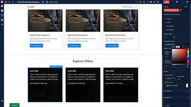 Food Ordering Website Homepage in 3 Minutes | Gridbox + Bootstrap 4 смотреть онлайн