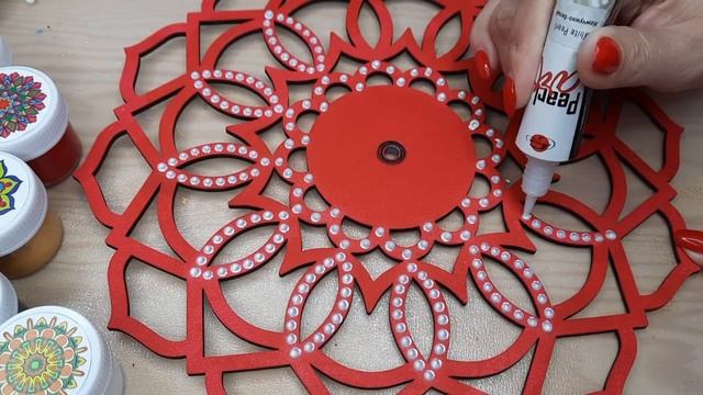 Творческий процесс | Динамичная МАНДАЛА | Роспись смотреть онлайн