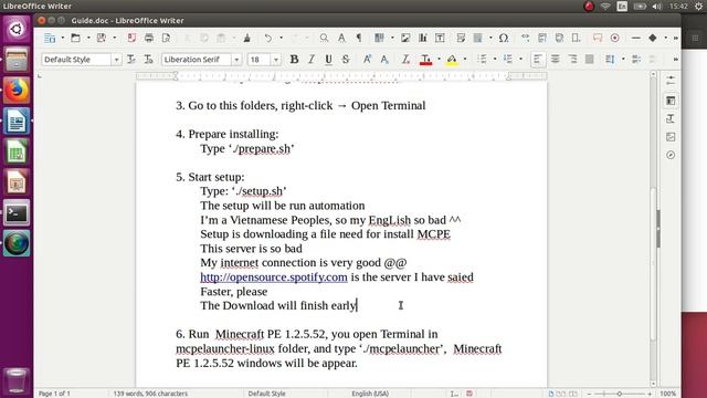 Minecraft PE 1.2.5.52 on linux using mcpelauncher-linux - Easy way смотреть онлайн