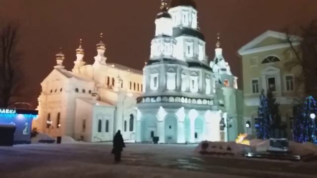 Свято-Покровский мужской монастырь.Харьков 14.01.2019 год. смотреть онлайн