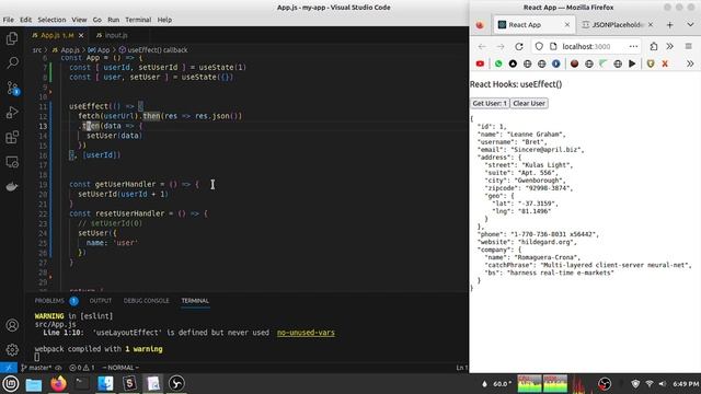 lesson 11: Understanding React Hooks: useEffect смотреть онлайн