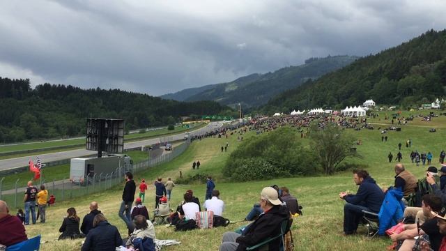 General Admission views at Red Bull Ring, Austrian F1 Grand Prix смотреть онлайн
