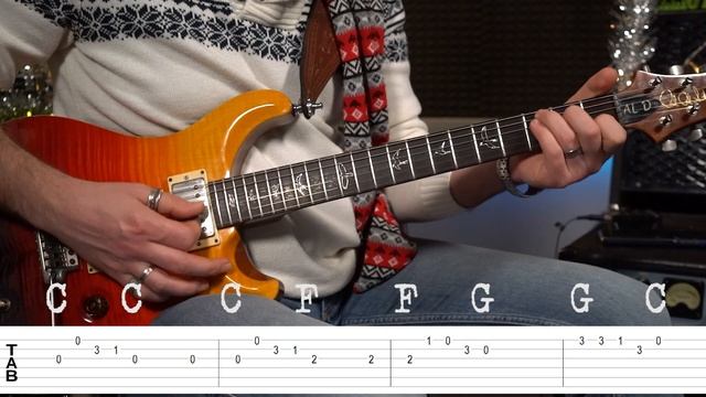 Как красиво соединять аккорды и мелодию на примере разбора песни Jingle Bells. смотреть онлайн