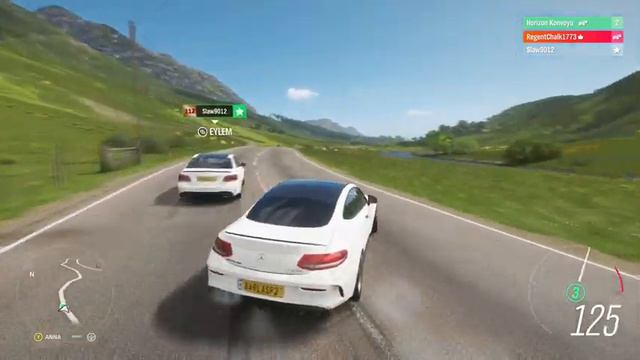Forza Horizon 4 Mercedes-Benz E63 AMG C63 coupe DUAL driving !!!!