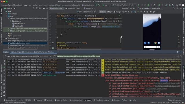 Understanding LazyGrids in Jetpack Compose | LazyVerticalGrid & LazyHorizontalGrid Examples смотреть онлайн