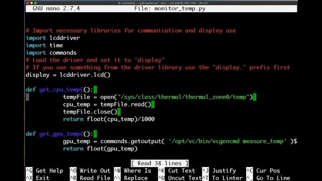 Display CPU/GPU Temperature your Raspberry Pi LCD16x2 смотреть онлайн