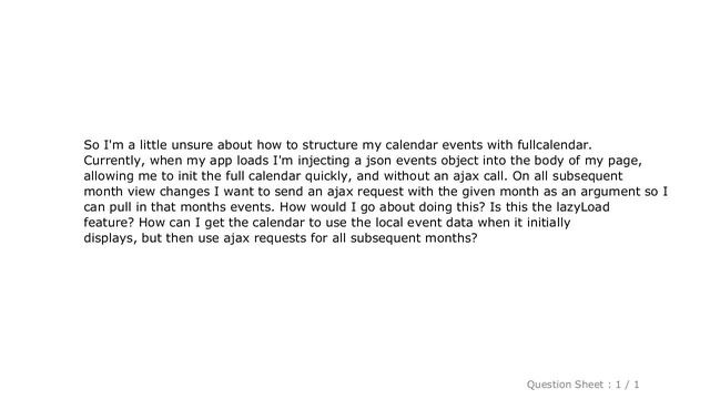 jQuery : loading fullcalendar events when the month changes смотреть онлайн