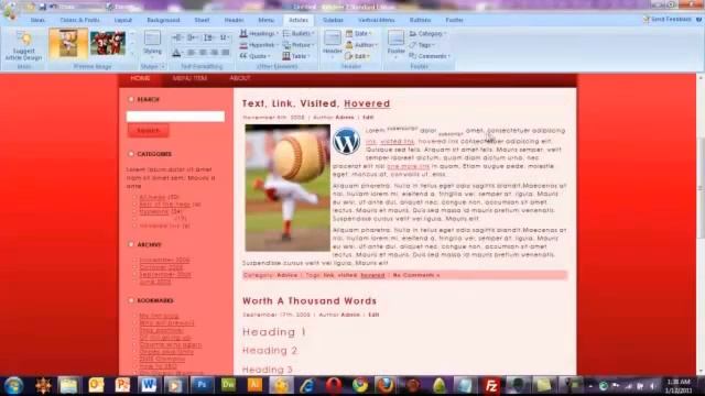 Artisteer Web Designer templates em Joomla, Wordpress, Blogger смотреть онлайн
