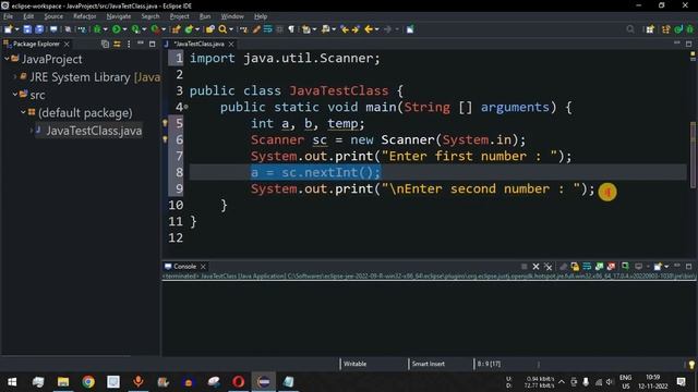 Java Program #13 - Swap Two Numbers in Java смотреть онлайн