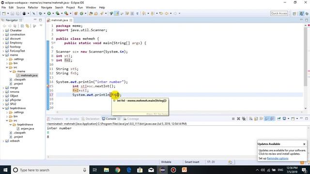 6 how to Insert number and String Into empty Variable in java смотреть онлайн