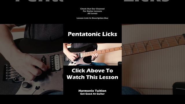 Pentatonic Licks Minor | Intermediate (Guitar Lesson) Ascending Run смотреть онлайн