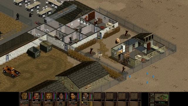 90 Jagged Alliance 2 1.13 EXPERT. Тюрьму Тиксу захватываем, пару ранений отхватываем.
