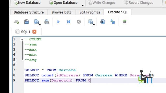 Como hacer uso de la funciones de agrupamiento(COUNT, SUM, MAX, MIN y AVG)en la Base SQlite 3 смотреть онлайн