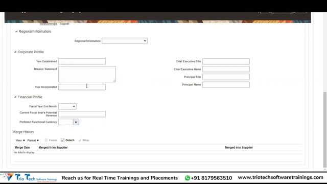 Supplier Set Up Prerequisites and Supplier creation in oracle fusion financials Online Training смотреть онлайн