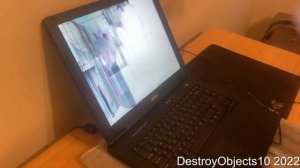 Angry Man Destroys Brand New office Laptop