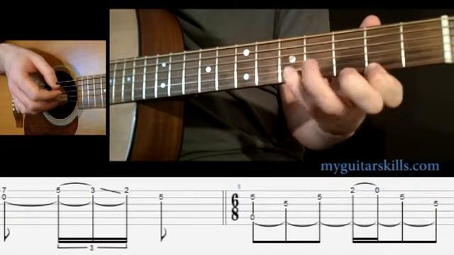Nothing Else Matters - Metallica - Guitar lesson with tab смотреть онлайн