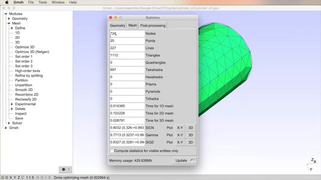 Grid Generation - GMSH - 2 - Importing CAD Files смотреть онлайн