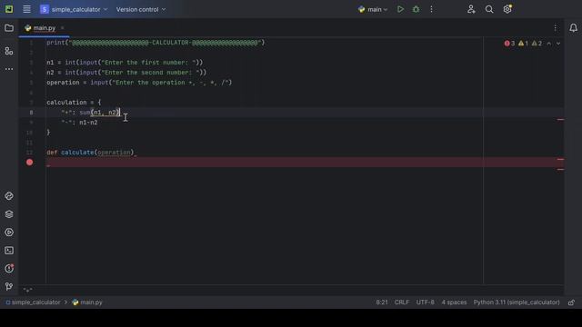 Building a Simple Calculator using Python смотреть онлайн
