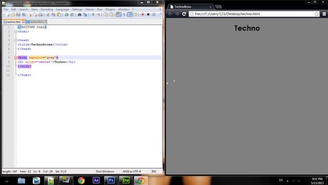 Создание простого сайта в HTML [NOTEPAD++] смотреть онлайн