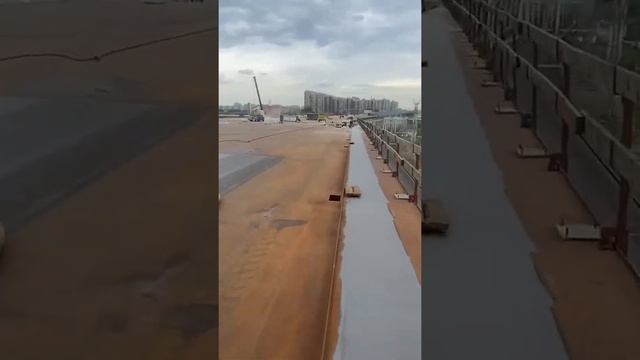 Дробеструйная обработка бетона ( мост Москва 18000м2)