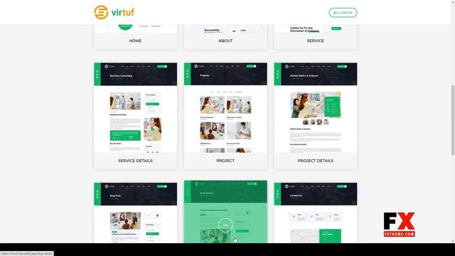 Virtuf Creative Agency Vue Nuxt JS Template nuxt js finance смотреть онлайн