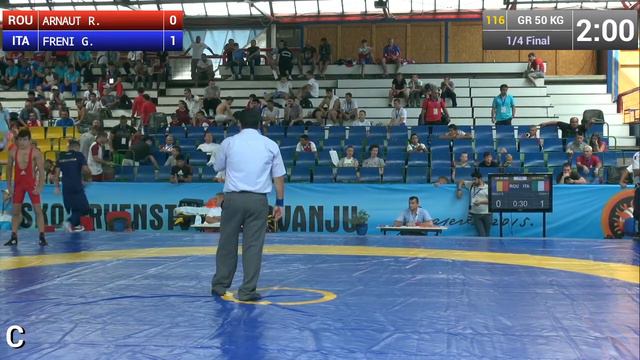 1/4 GR - 50 kg: G. FRENI (ITA) df. R. ARNAUT (ROU), 7-4 смотреть онлайн