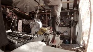 3.Ниссан Кашкай финал  Замена двигателя MR20 с большим масложером  на контрактный